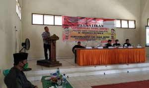 Ketua Bawaslu Kabupaten OKU Timur Ahmad Ghufron, dalam sambutannya